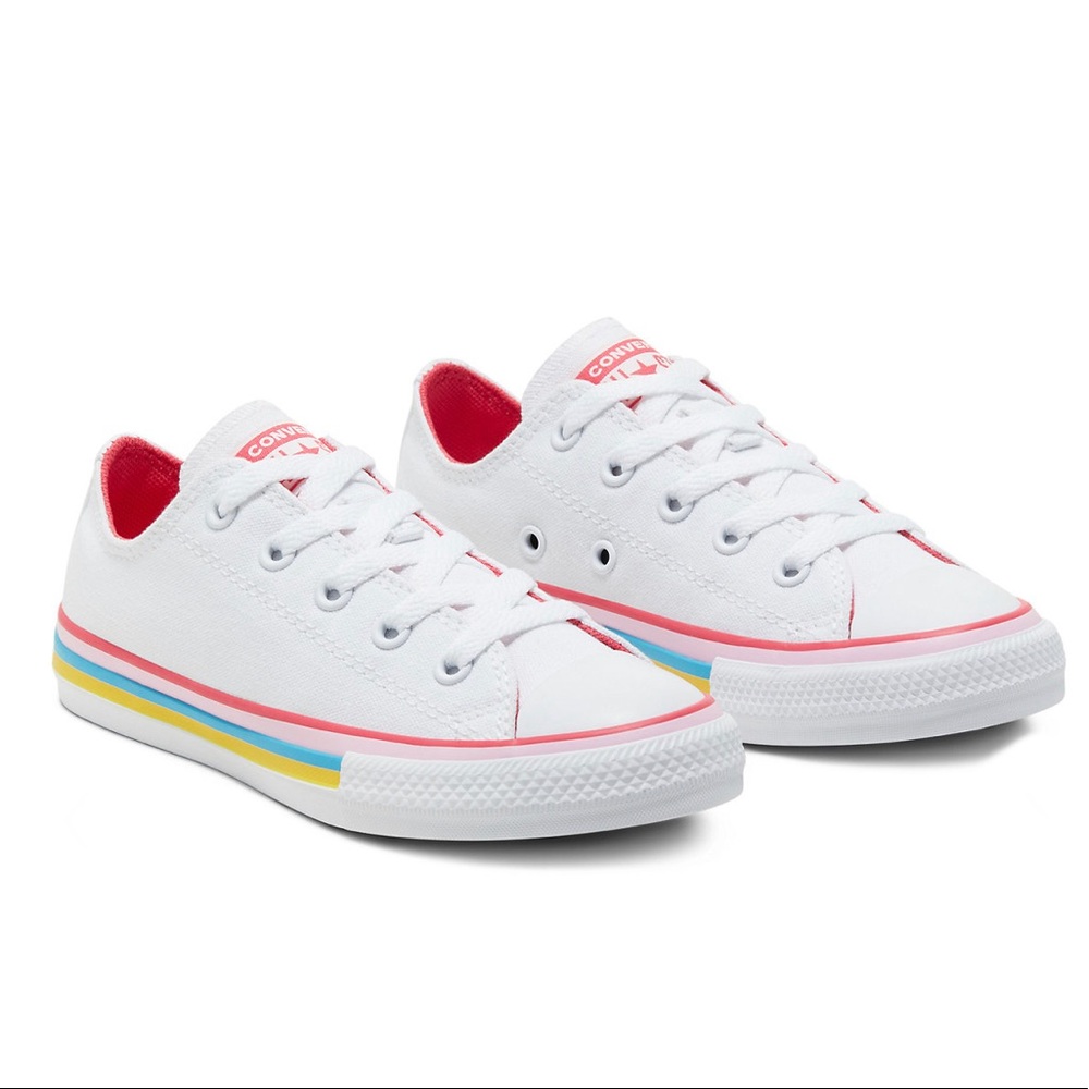 Converse Rainbow Striped Sneakers